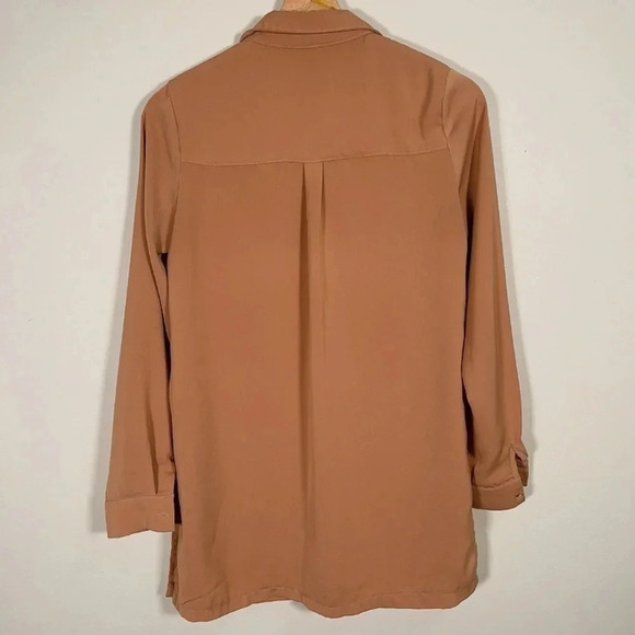 Missguided  Button Down Brown Oversized Shirt - Picture 12 of 12